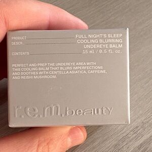r.e.m. beauty Full Night's Sleep Cooling Blurring Undereye Balm - Silver